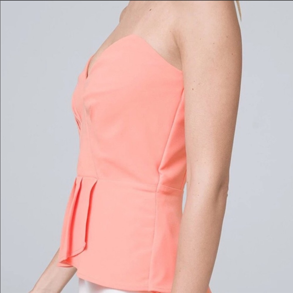 Peplum Strapless Bustier Top - Picture 2 of 5